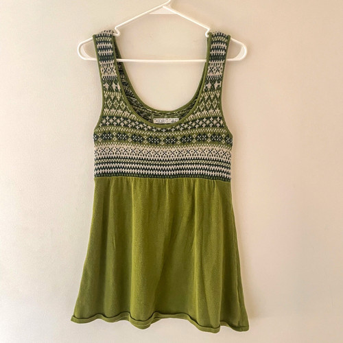 Y2k green fair isle sweater - fair,