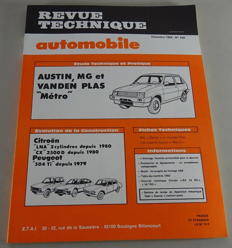 Repair manual revue technique - repair,