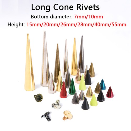 Punk studs rivets spike long - studs,
