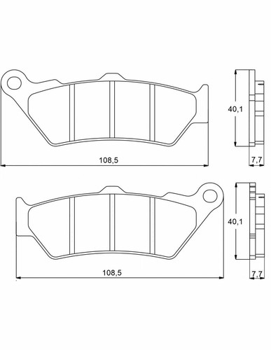 Accossato brake pads - accossato, kit