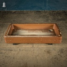 Edwardian Trough Sink, Shallow Salt Glazed
