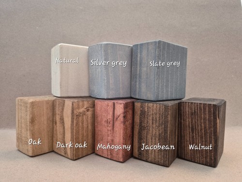 Slim rustic solid wood end - solid,