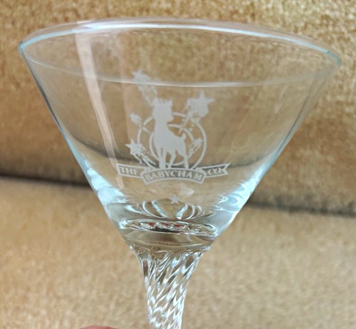Babycham glass cocktail - babycham,