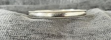 Tiffany & Co 925 Sterling Silver 18cm Bangle Bracelet 22.21 Grams Beaded Edge