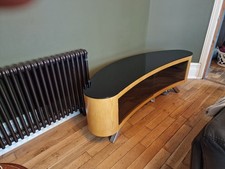John Lewis Oak Curved Tv Cabinet Stand Unit.   Rrp £499