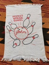 Vintage 10 pin bowling towel "John" Pocket Strike Towel
