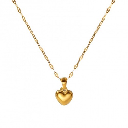 Smooth heart gold tone costume - heart,