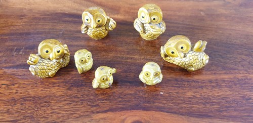 Vintage set owl - vintage, of