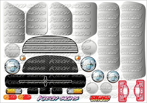Mini decal sheet kamtec - decal, a5
