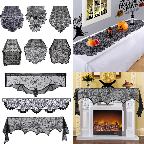 Halloween lace table cloth - lace,