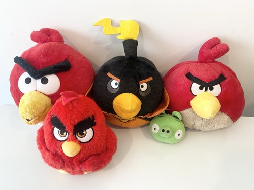 Angry birds plush lot red - birds,