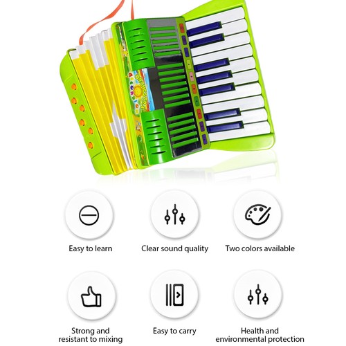 Green key bass kids - 6-bass,