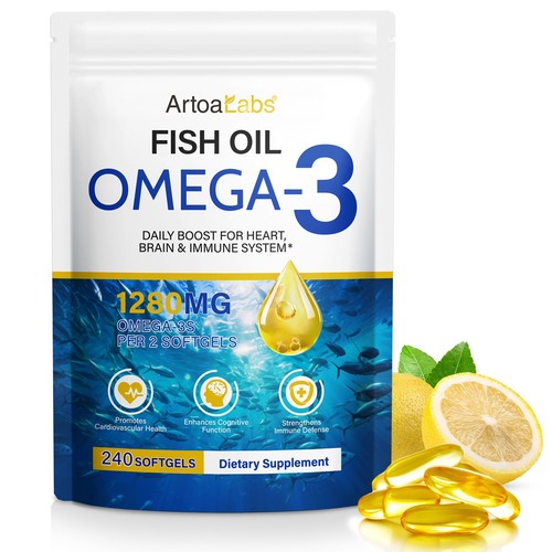 240 softgels omega fish oil - 240,