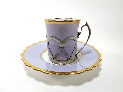 Beautiful cup saucer with - &,