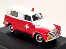 Oxford 1/87 Chevrolet Panel Van Ambulance 1950 (5.5cm) Diecast Model Car