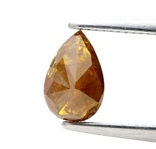 NATURAL DIAMOND 0.74CT GRAY BROWN SPARKLING PEAR MODIFIED BRILLIANT CUT FOR GIFT