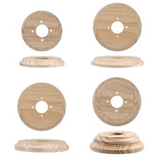Round wooden plinth pine - wooden,