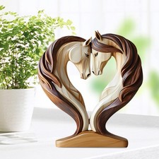 Horse Statue 2D Wooden Horse