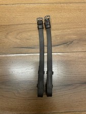 10 3/4” Brown English Leather Cheekpieces 27.5cm Long / 1.5cm Wide Square Buckle