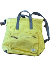 Roka London Yellow Backpack Durable Nylon Spacious Compartments