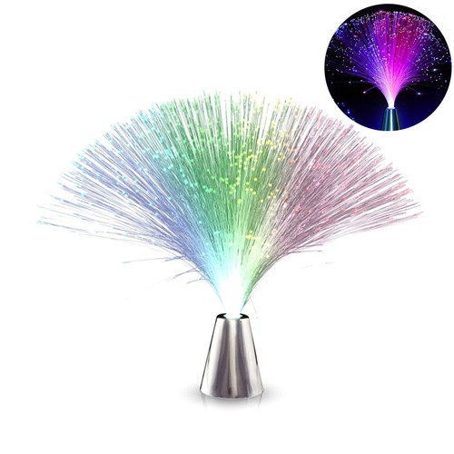 Fiber optic fountain night - fiber,