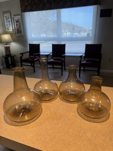Amber glass onion bottles - amber,
