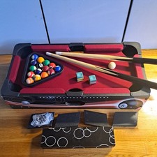 Riley 18" Tabletop Pool Table MTPT-1TE used once Complete! high quality