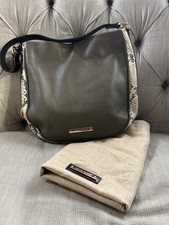 Amanda Wakeley Leather Tote Bag, Snakeskin Detail - Rare