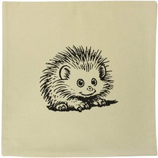 40cm x 40cm 'African Pygmy Hedgehog' Canvas Cushion Cover (CV00035618)