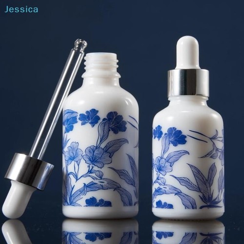 Blue and white - blue, floral