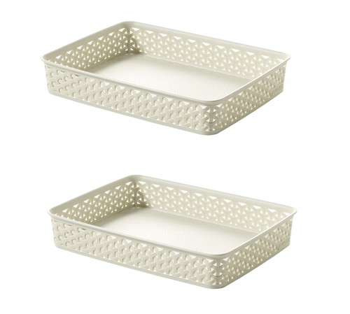 Cream paper tray curver - cream,