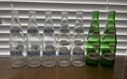 Lot vintage whistle soda - 7,