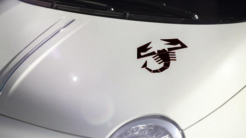 Black scorpion bonnet decal - black,