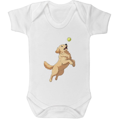 Golden retriever catching - 'golden,