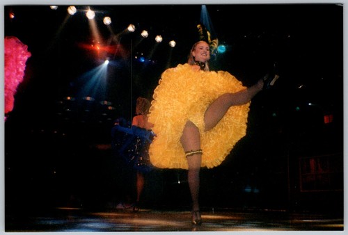 Vtg color snapshot showgirl - color,