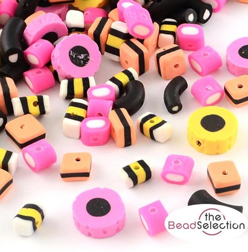 Liquorice allsorts fimo - liquorice,
