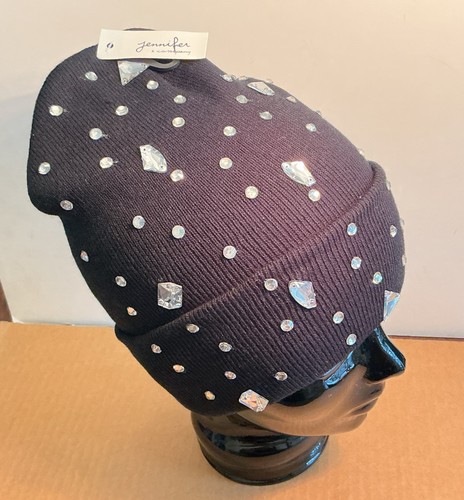 Rhinestone bling beanie - rhinestone,
