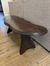 Vintage Solid Elm Dark Wood