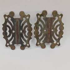 Pair Antique Brass Butterfly