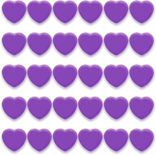 Pink heart magnets pack - pink, 30-pack
