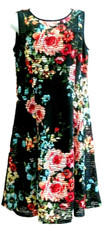 Ronni Nicole QVC  Fit & Flare Floral Stretch Lace-style  Dress -Black multi--12