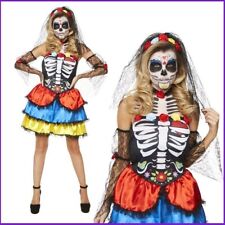 Adult Halloween Ladies Day Of The Dead Senorita Costume