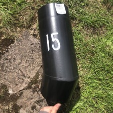 Hammerstrøm Flue Pipe 125mm Diameter. 13” Long. Black Enamel 45  (#15) old stock