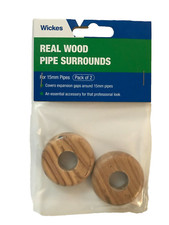 2 x Medium Solid Oak Real Wood