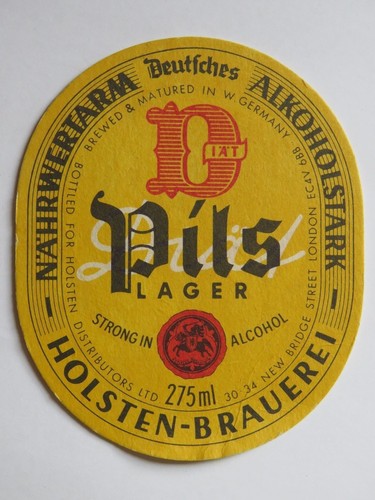 Vintage beer coaster - vintage, holsten