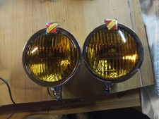 lambretta eversure  amber  spot lights . ulma original super