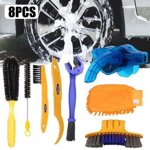 Bike cleaning brush set - cleaning,