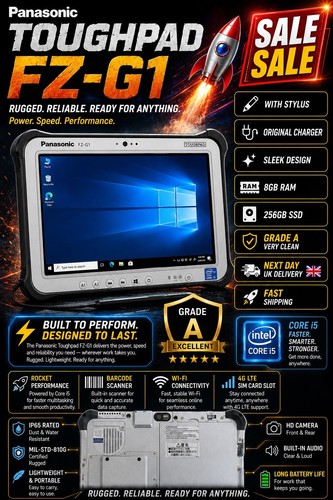 Panasonic toughpad 8 gb - panasonic,
