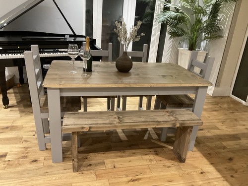 Farmhouse style rustic - rustic, dining