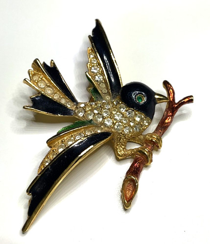 Vintage sphinx bird brooch - sphinx,